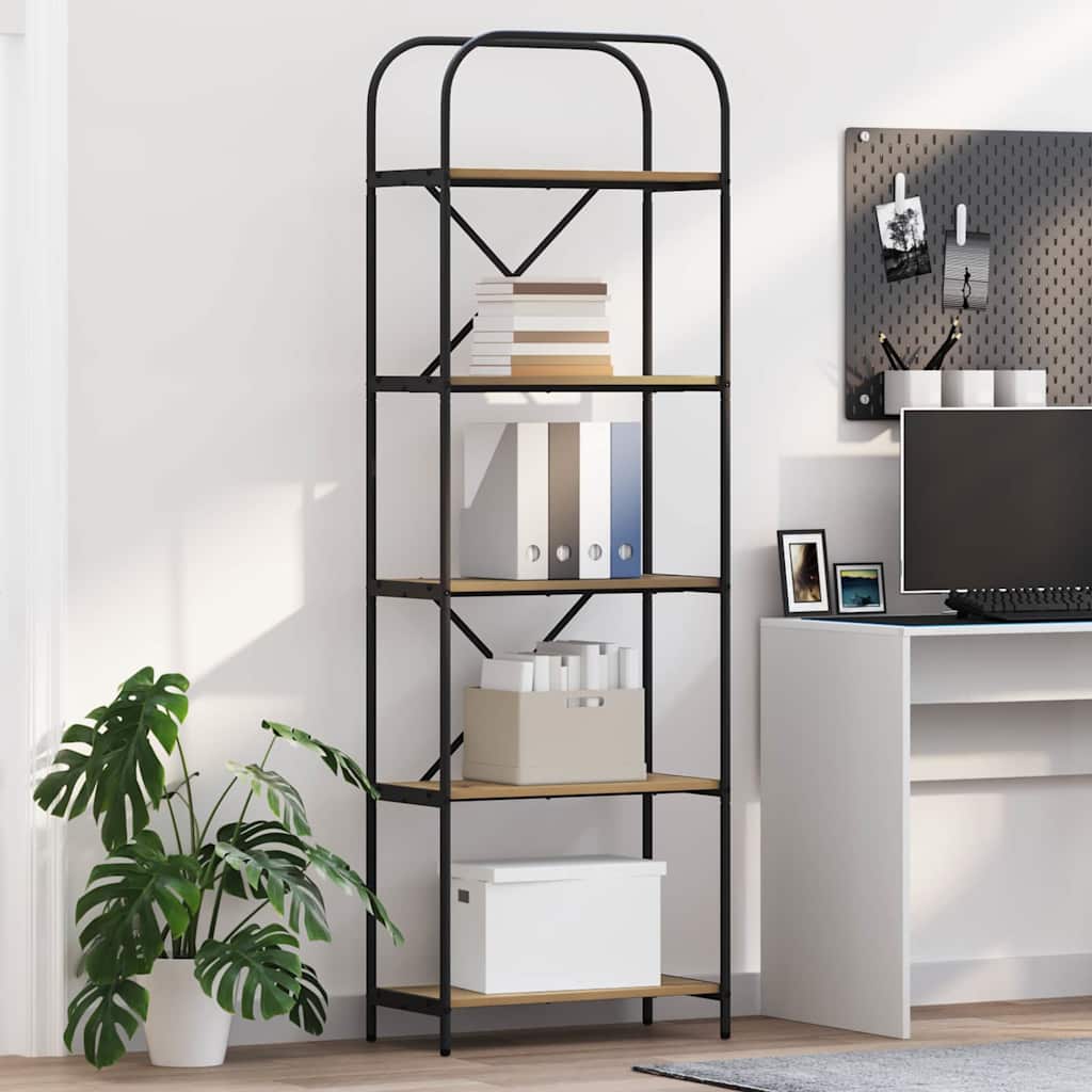 Ράφι Βιβλίων Artisan Oak 60 x 30 x 183 εκ Επεξεργασμένο ξύλο