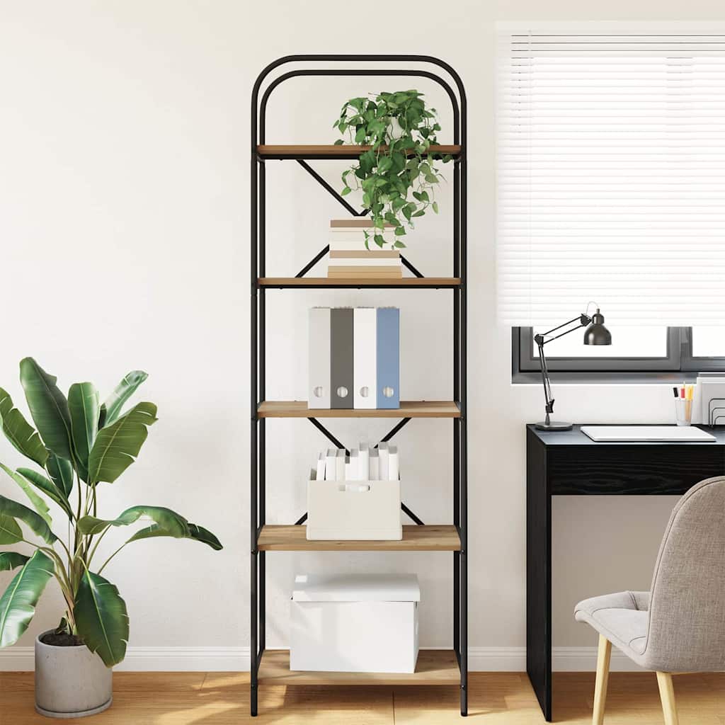 Ράφι Βιβλίων Artisan Oak 60 x 30 x 183 εκ Επεξεργασμένο ξύλο