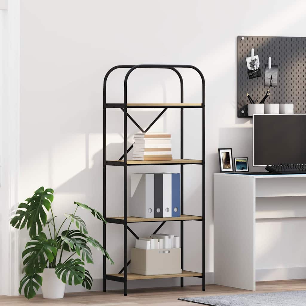 Ράφι Βιβλίων Δρύς Sonoma 60 x 30 x 146 εκ Επεξεργασμένο ξύλο