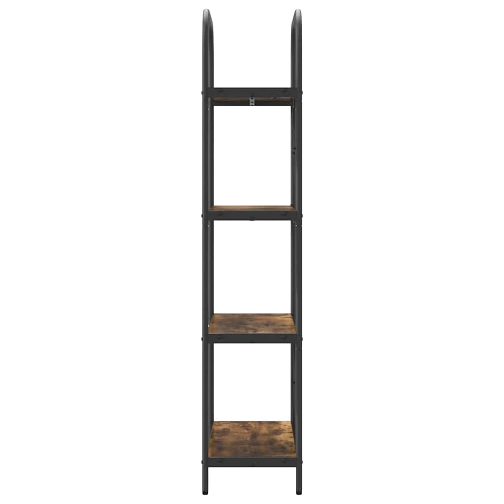 Ράφι Βιβλίων Καπνιστό Δρύς 60 x 30 x 146 εκ Επεξεργασμένο ξύλο