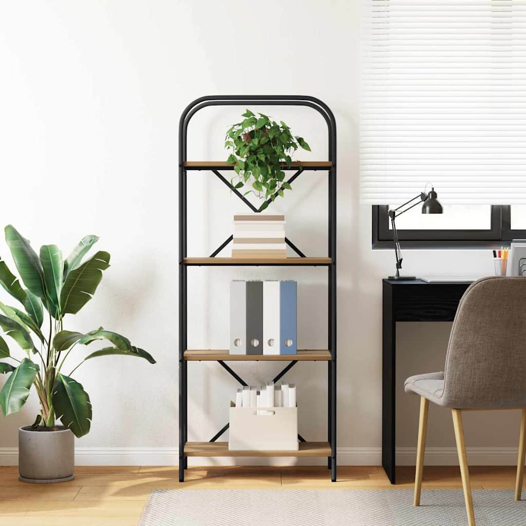 Ράφι Βιβλίων Artisan Oak 60 x 30 x 146 εκ Επεξεργασμένο ξύλο