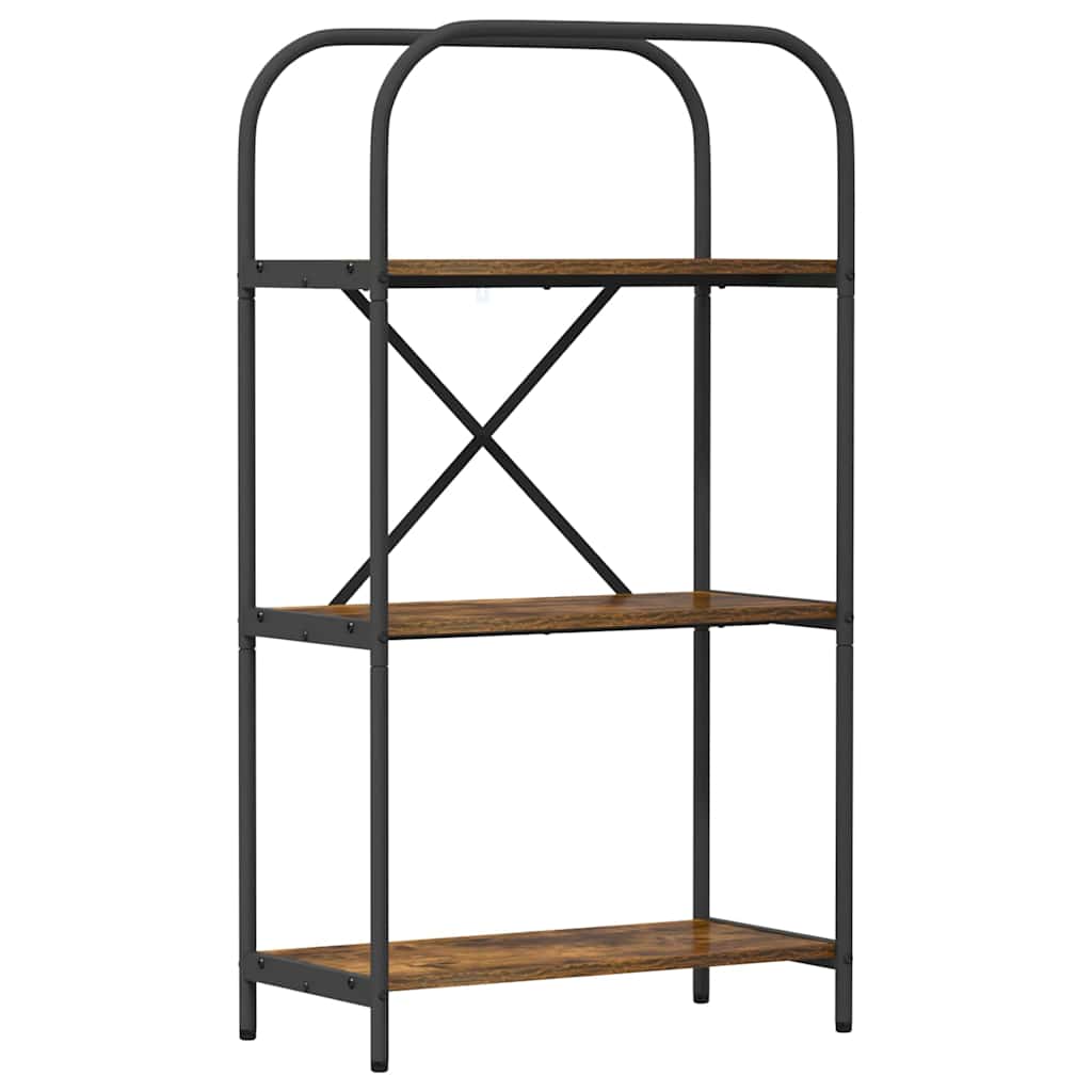 Ράφι Βιβλίων Καπνιστό Δρύς 60 x 30 x 109 εκ Επεξεργασμένο ξύλο