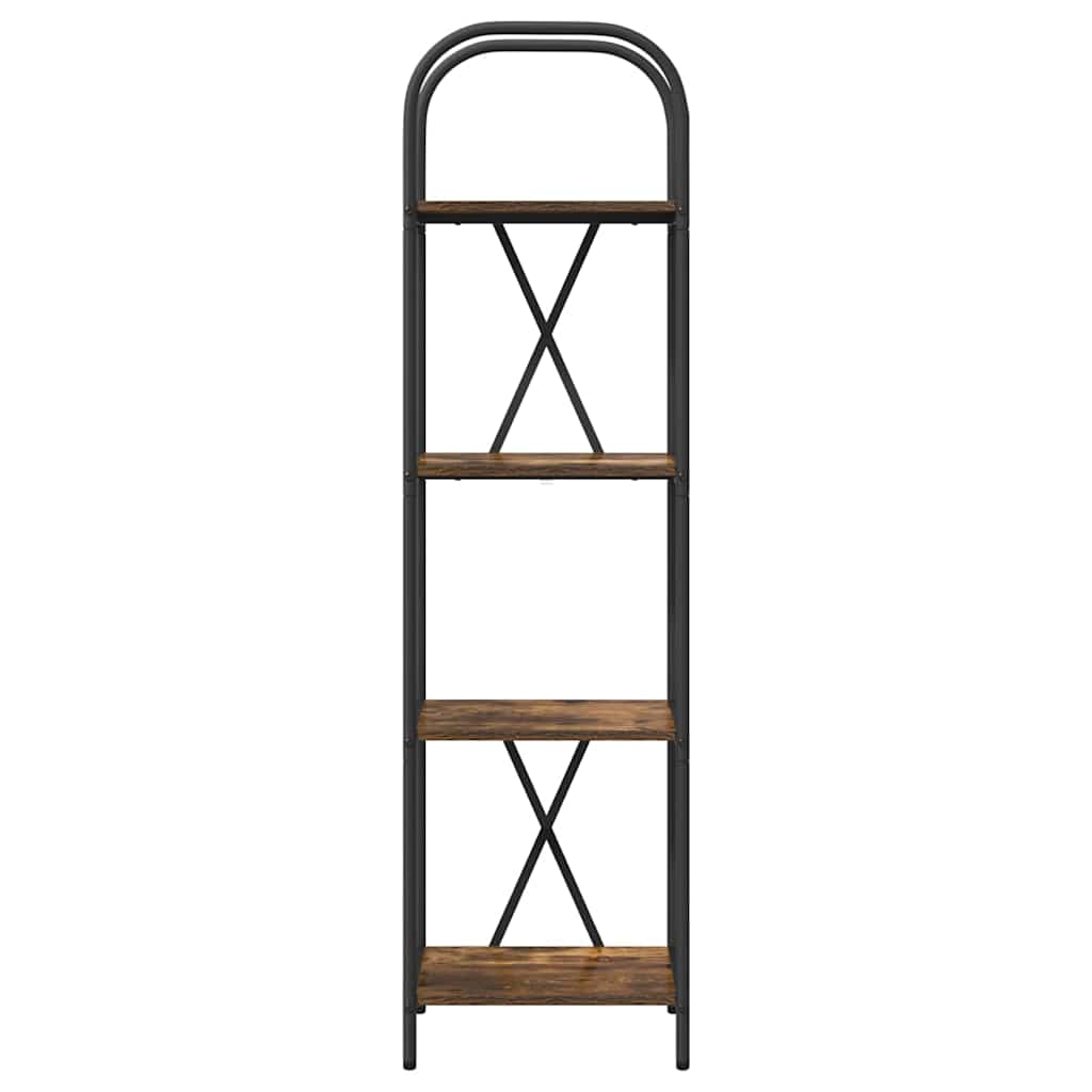 Ράφι Βιβλίων Καπνιστό Δρύς 40 x 30 x 146 εκ Επεξεργασμένο ξύλο