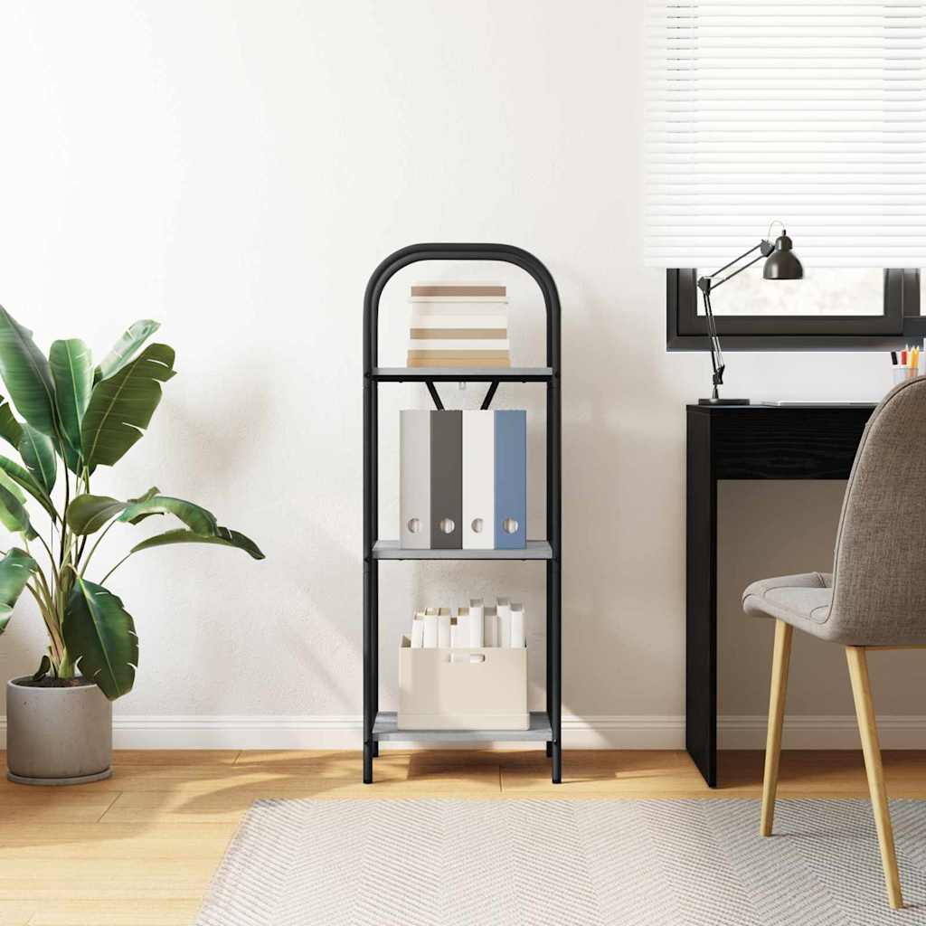 Ράφι Βιβλίων Γκρίζο Σονομα 40 x 30 x 109 εκ Επεξεργασμένο ξύλο