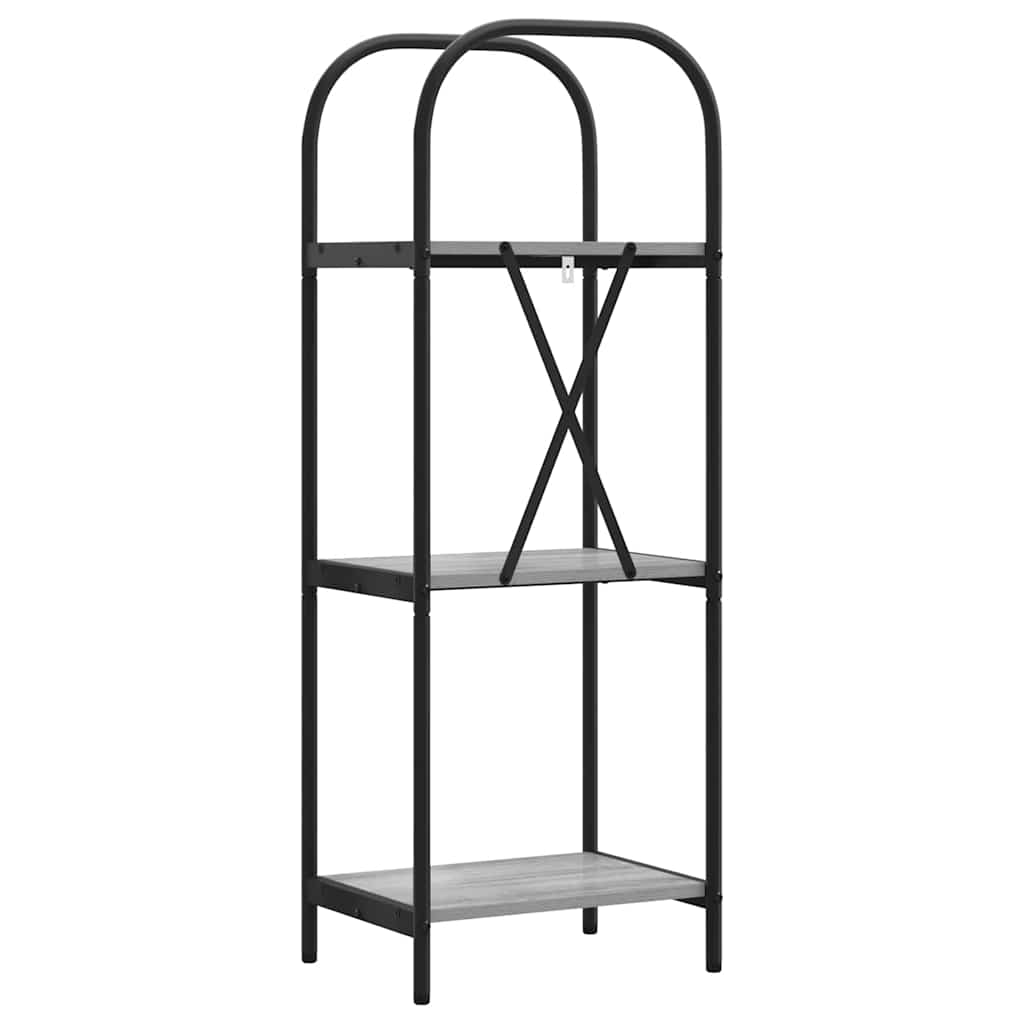 Ράφι Βιβλίων Γκρίζο Σονομα 40 x 30 x 109 εκ Επεξεργασμένο ξύλο