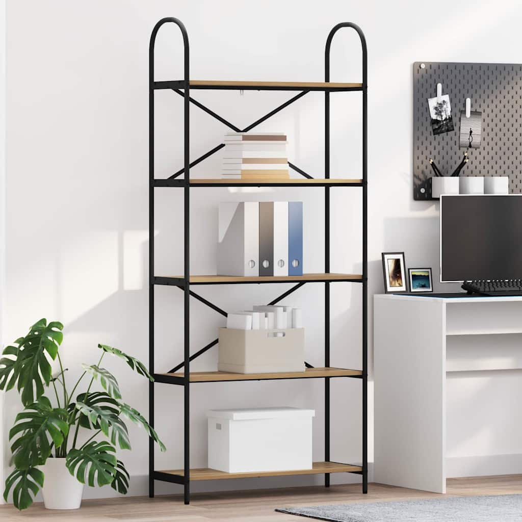 Ράφι Βιβλίων Artisan Oak 80 x 30 x 183 εκ Επεξεργασμένο ξύλο