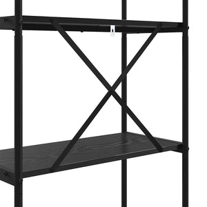 Ράφι Βιβλίων 4 επιπέδων 80 x 30 x 146 εκ Επεξεργασμένο ξύλο