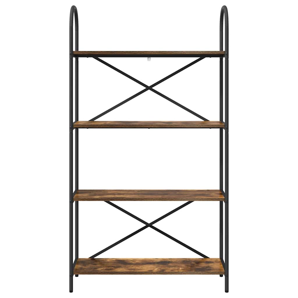 Ράφι Βιβλίων Καπνιστό Δρύς 80 x 30 x 146 εκ Επεξεργασμένο ξύλο