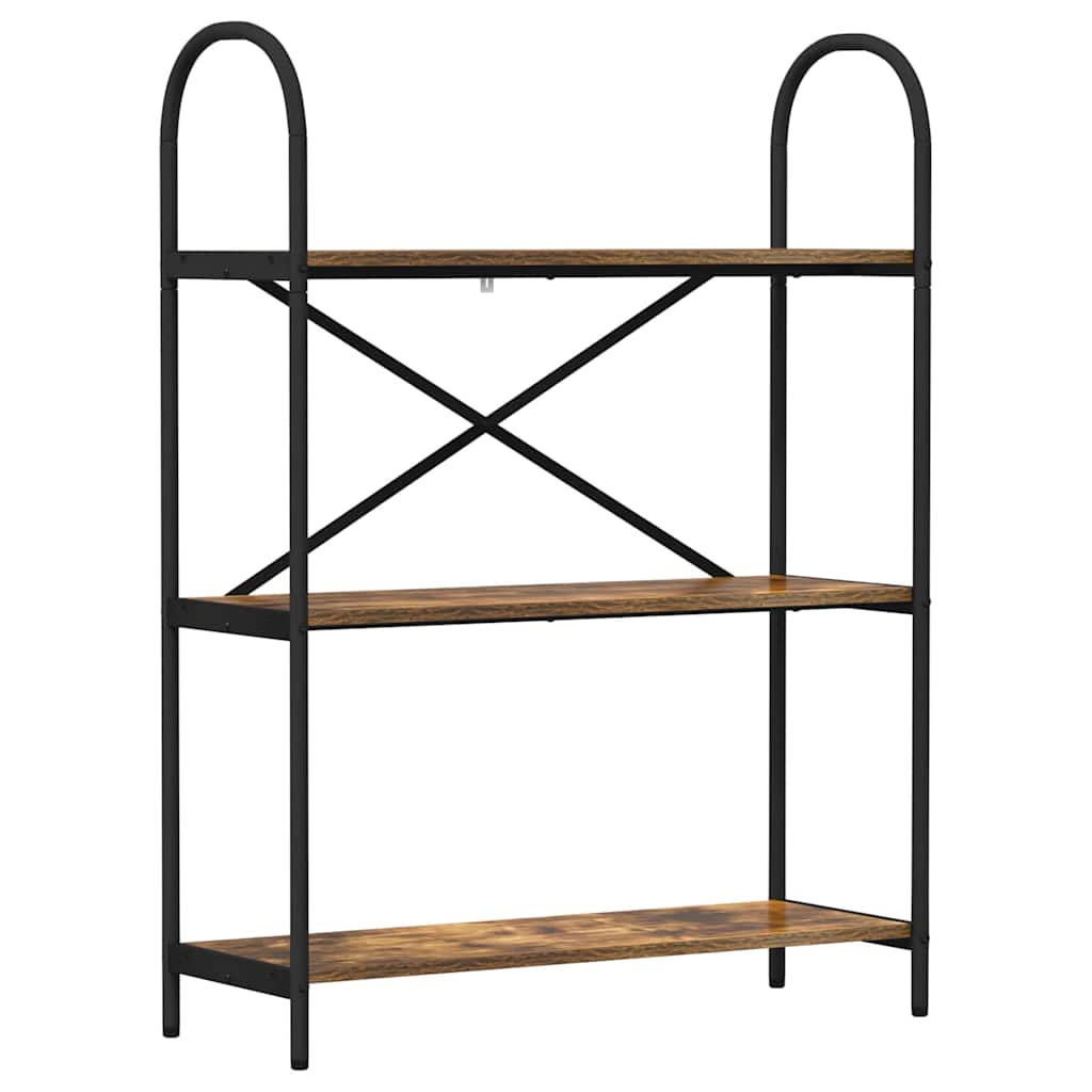 Ράφι Βιβλίων Καπνιστό Δρύς 80 x 30 x 109 εκ Επεξεργασμένο ξύλο