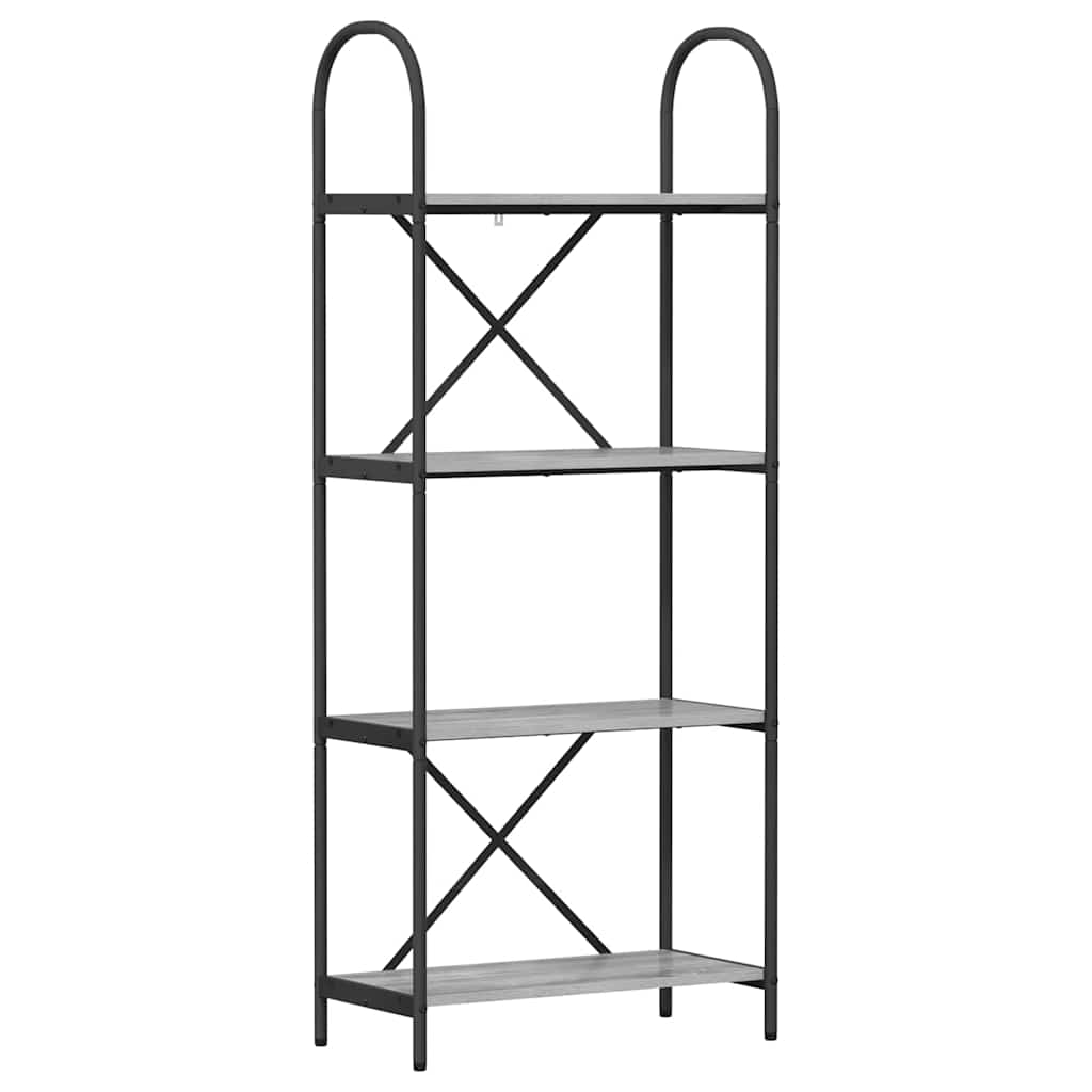 Ράφι Βιβλίων Γκρίζο Σονομα 60 x 30 x 146 εκ Επεξεργασμένο ξύλο