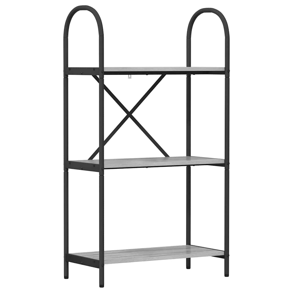 Ράφι Βιβλίων Γκρίζο Σονομα 60 x 30 x 109 εκ Επεξεργασμένο ξύλο