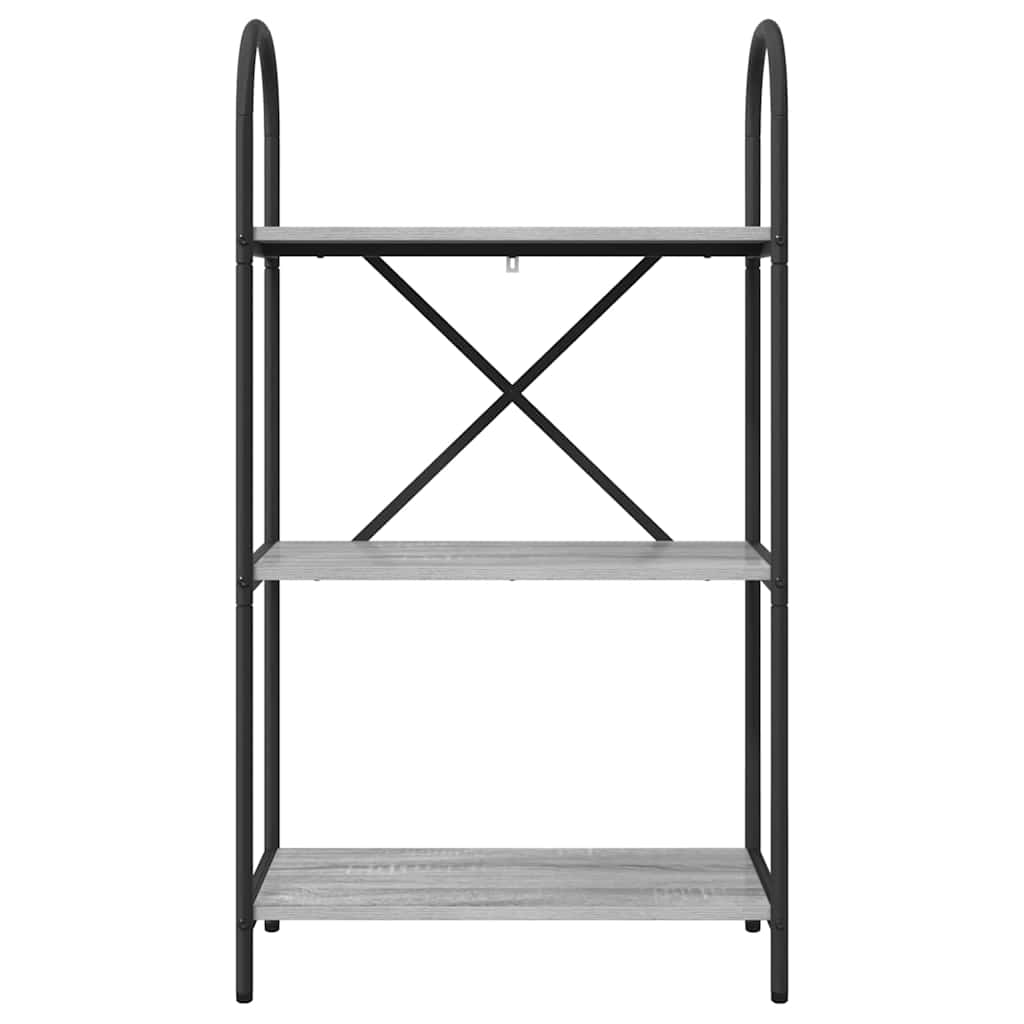 Ράφι Βιβλίων Γκρίζο Σονομα 60 x 30 x 109 εκ Επεξεργασμένο ξύλο