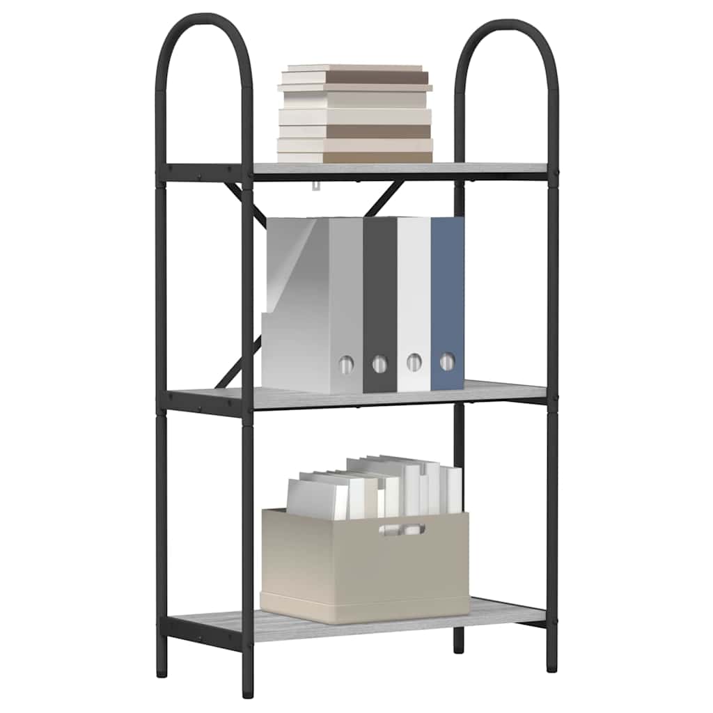 Ράφι Βιβλίων Γκρίζο Σονομα 60 x 30 x 109 εκ Επεξεργασμένο ξύλο