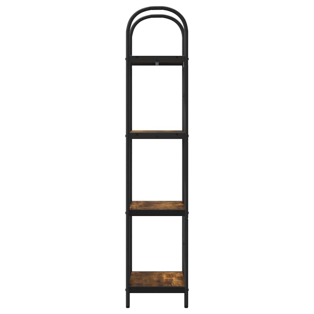 Ράφι Βιβλίων Καπνιστό Δρύς 40 x 30 x 146 εκ Επεξεργασμένο ξύλο