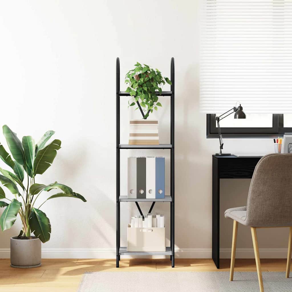 Ράφι Βιβλίων Γκρίζο Σονομα 40 x 30 x 146 εκ Επεξεργασμένο ξύλο