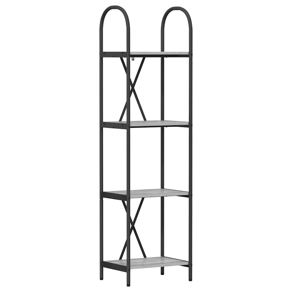 Ράφι Βιβλίων Γκρίζο Σονομα 40 x 30 x 146 εκ Επεξεργασμένο ξύλο