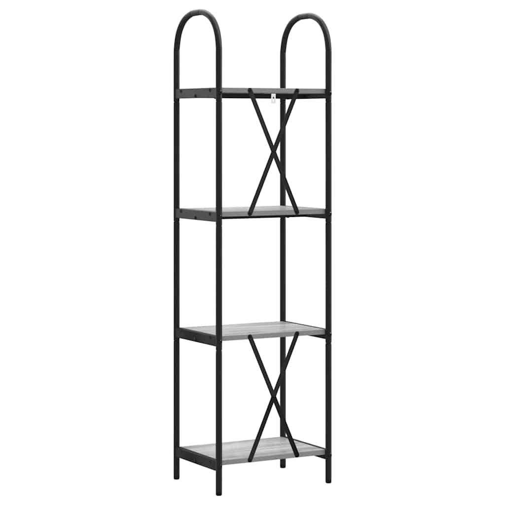 Ράφι Βιβλίων Γκρίζο Σονομα 40 x 30 x 146 εκ Επεξεργασμένο ξύλο