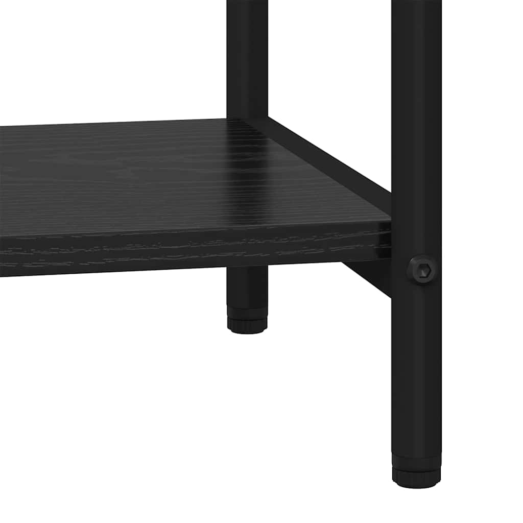 Ράφι Βιβλίων Μαύρη Οξυά 40 x 30 x 109 εκ Επεξεργασμένο ξύλο