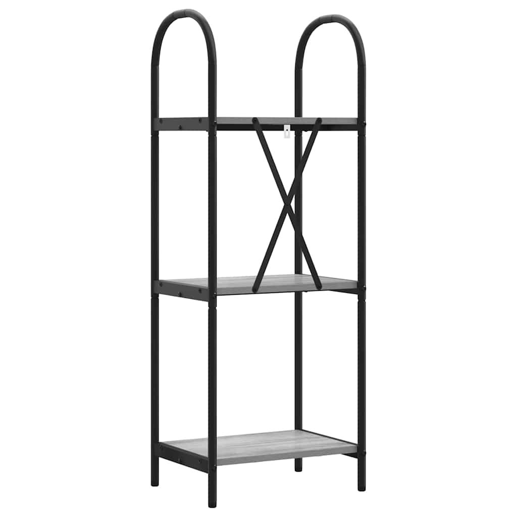 Ράφι Βιβλίων Γκρίζο Σονομα 40 x 30 x 109 εκ Επεξεργασμένο ξύλο