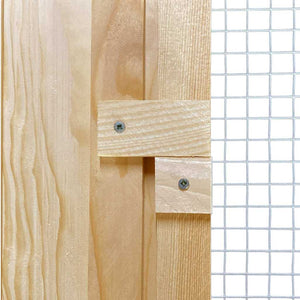 Κοτέτσι Καφέ 75 x 60 x 89 εκ Στερεά ξυλεία πεύκου - Pakobazaar