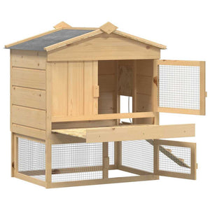 Κοτέτσι Καφέ 75 x 60 x 89 εκ Στερεά ξυλεία πεύκου - Pakobazaar