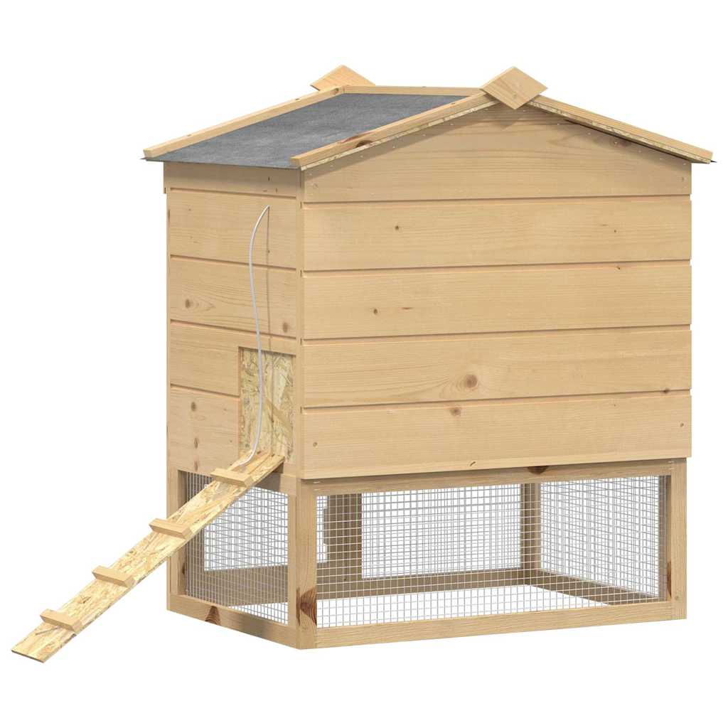 Κοτέτσι Καφέ 75 x 60 x 89 εκ Στερεά ξυλεία πεύκου - Pakobazaar