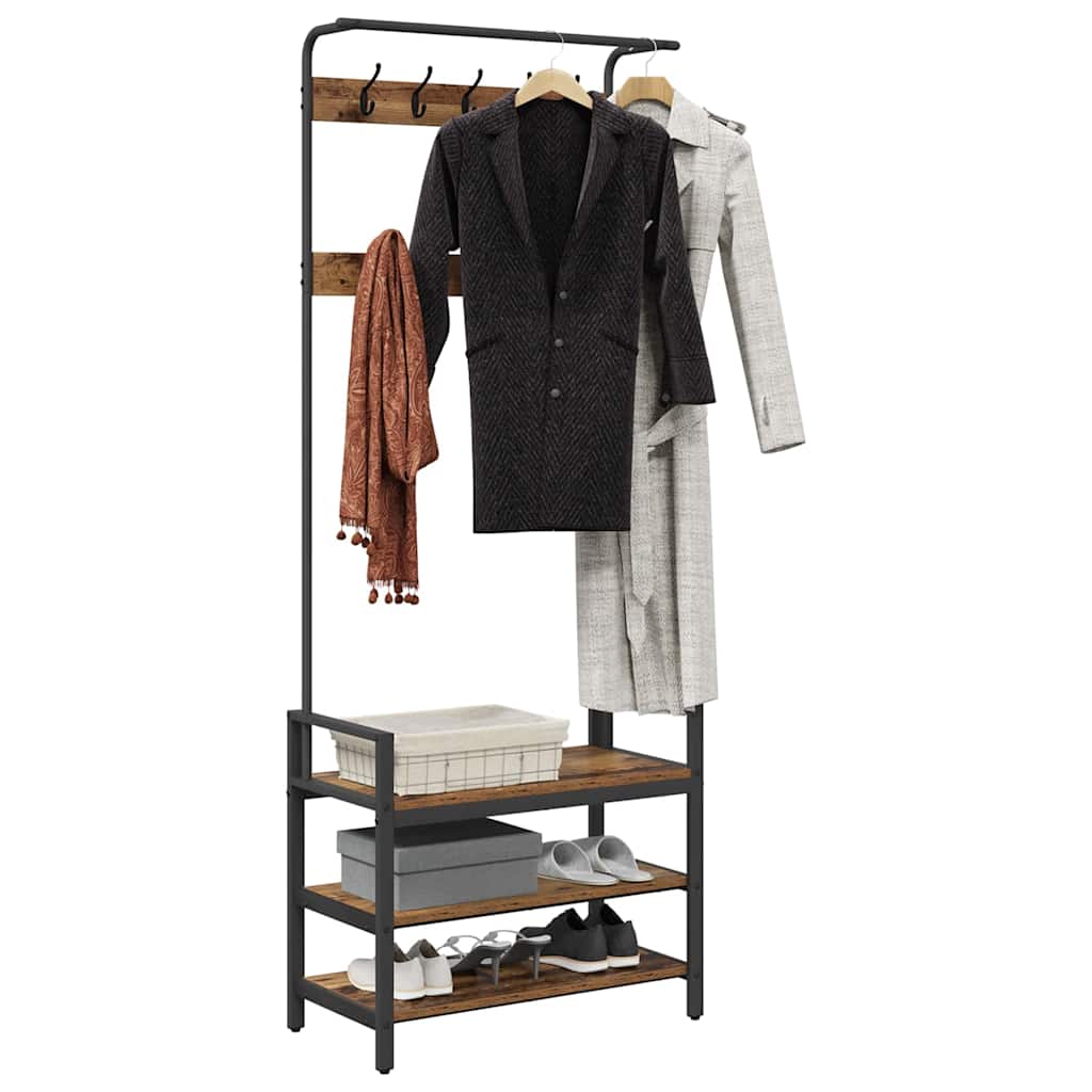 Κρεμάστρα Παλιό ξύλο 75 x 34 x 184 εκ Επεξεργασμένο ξύλο - Pakobazaar