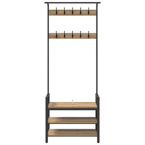 Κρεμάστρα Artisan Oak 75 x 34 x 184 εκ Επεξεργασμένο ξύλο - Pakobazaar