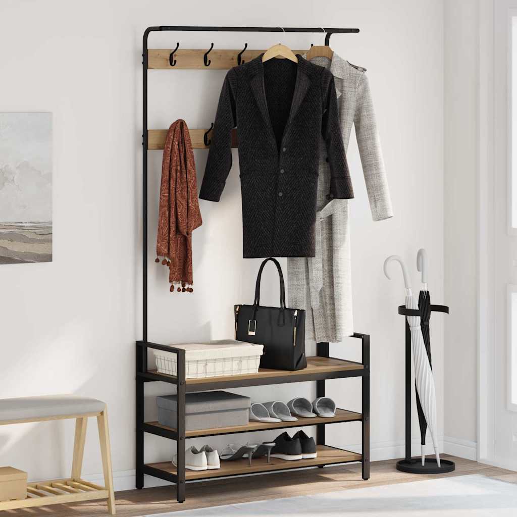 Κρεμάστρα Artisan Oak 95 x 34 x 184 εκ Επεξεργασμένο ξύλο - Pakobazaar