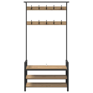 Κρεμάστρα Artisan Oak 95 x 34 x 184 εκ Επεξεργασμένο ξύλο - Pakobazaar