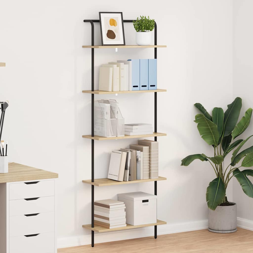 Ράφι Βιβλίων Δρύς Sonoma 60 x 24 x 168 εκ. Επεξεργασμένο ξύλο - Pakobazaar