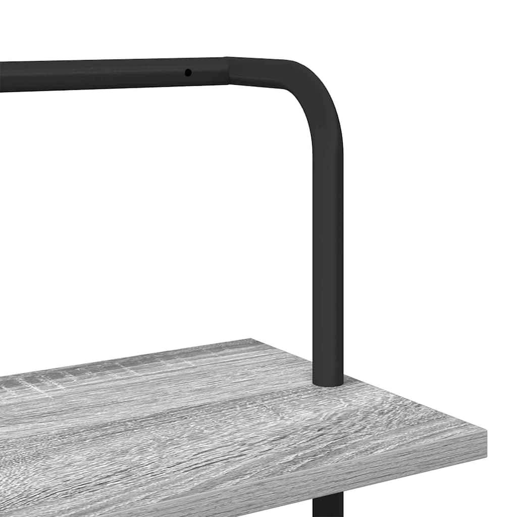 Ράφι Βιβλίων Γκρίζο Σονομα 60 x 24 x 203 εκ Επεξεργασμένο ξύλο - Pakobazaar