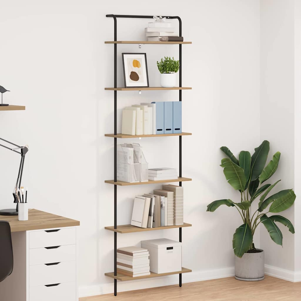 Ράφι Βιβλίων Artisan Oak 60 x 24 x 203 εκ Επεξεργασμένο ξύλο - Pakobazaar