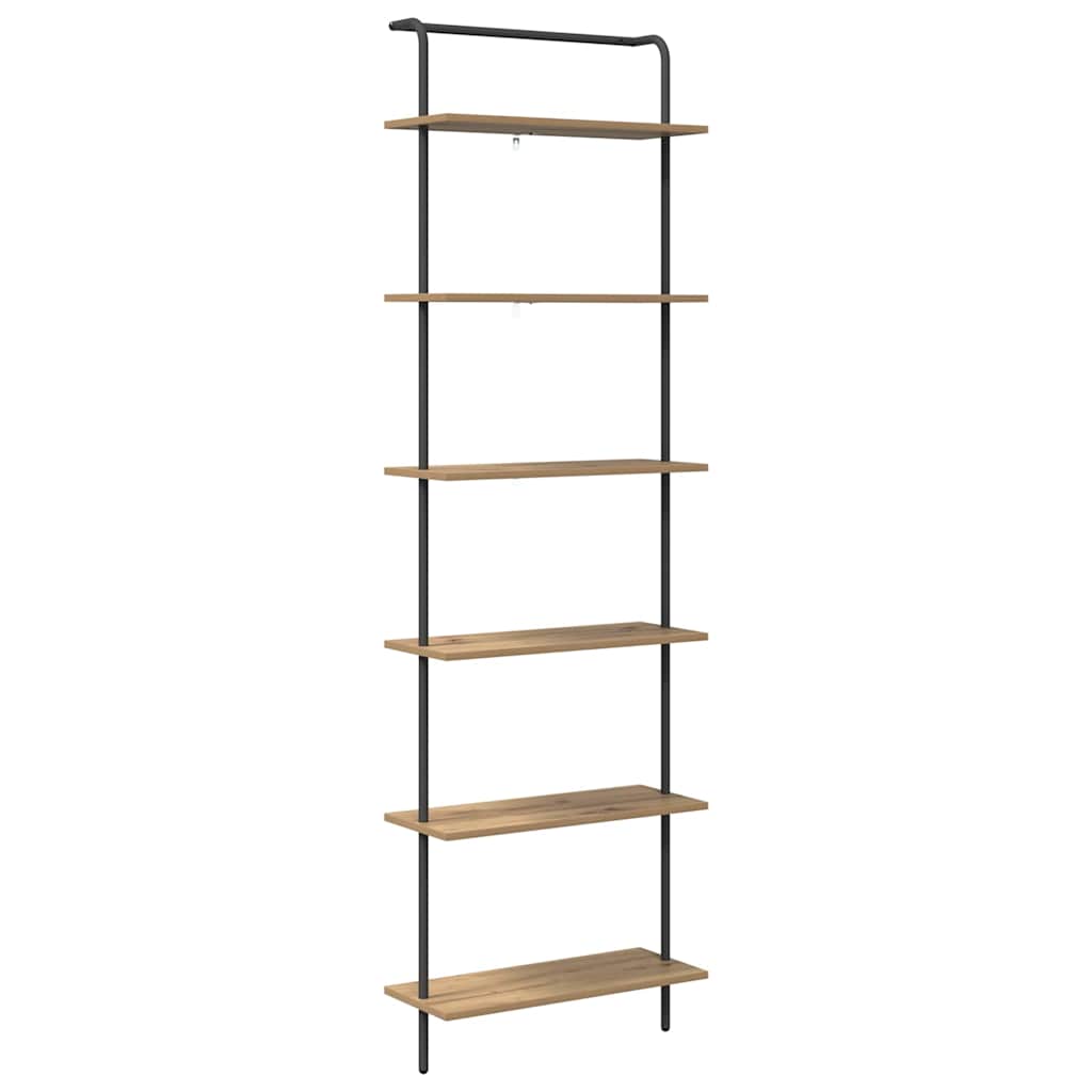 Ράφι Βιβλίων Artisan Oak 60 x 24 x 203 εκ Επεξεργασμένο ξύλο - Pakobazaar