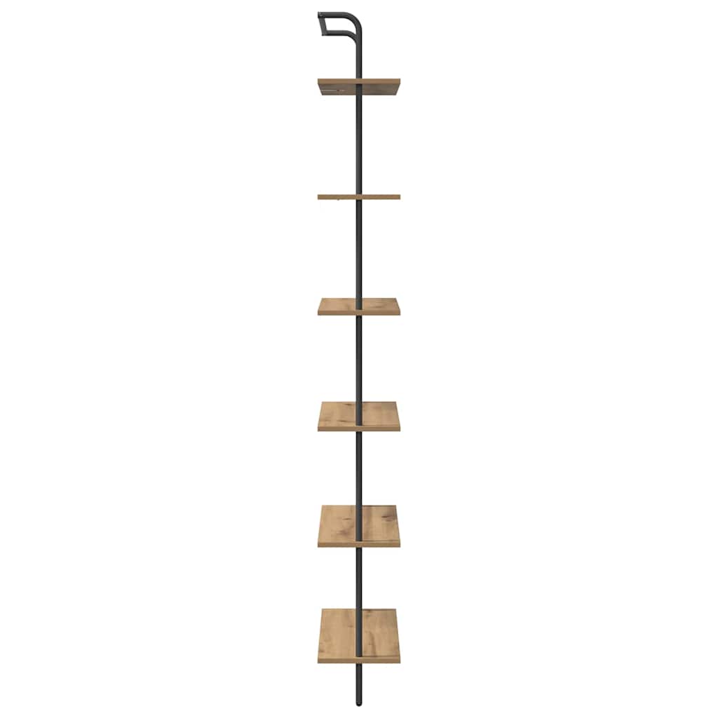 Ράφι Βιβλίων Artisan Oak 60 x 24 x 203 εκ Επεξεργασμένο ξύλο - Pakobazaar