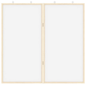 Πίνακας Ενημερώσεων 80 x 80 x 1.4 εκ. Μασίφ ξύλο πεύκου Λευκό