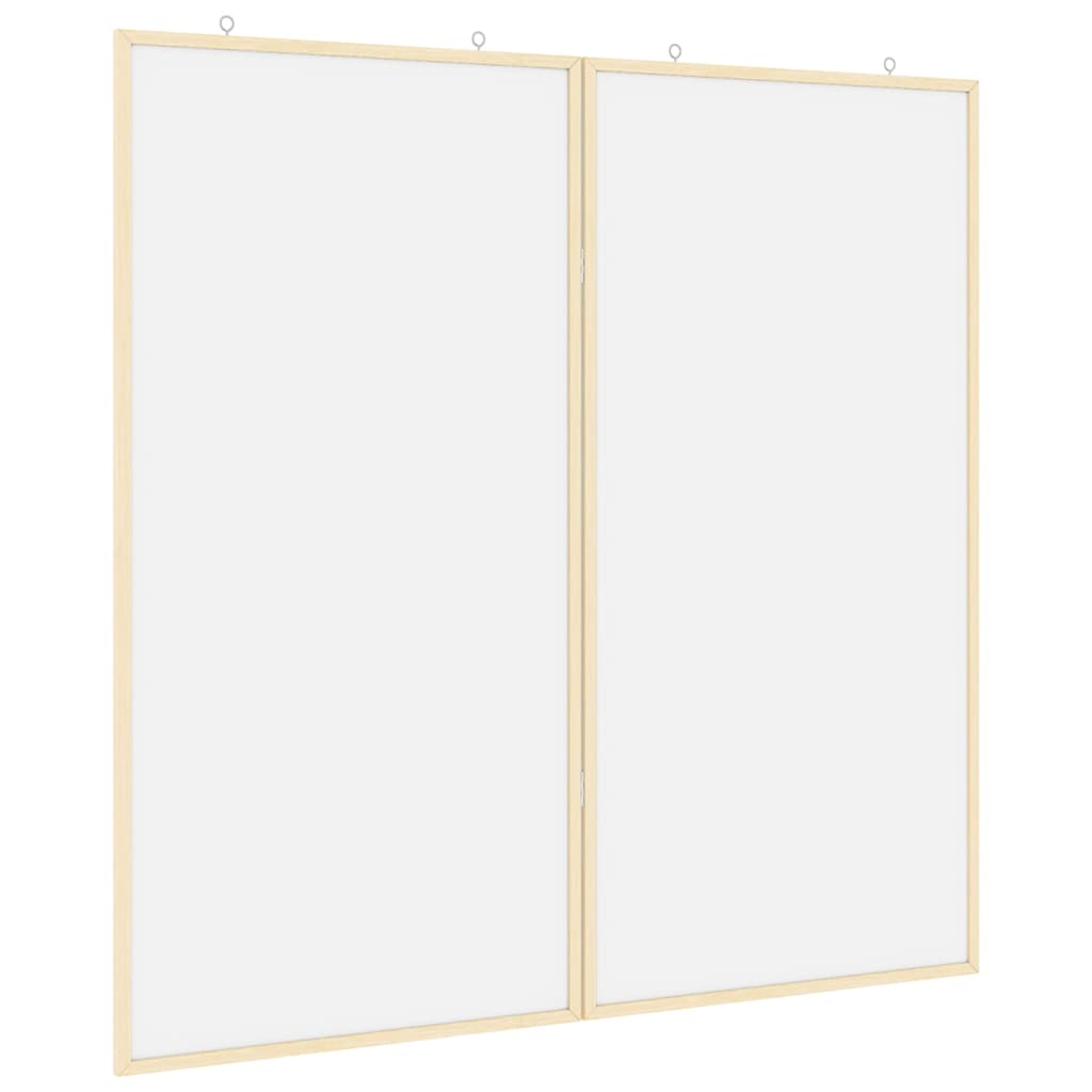 Πίνακας Ενημερώσεων Λευκό 100 x 100 x 1,4 εκ. Μασίφ ξύλο πεύκου