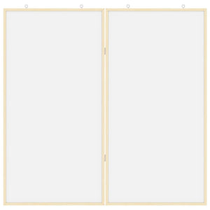 Πίνακας Ενημερώσεων 100 x 100 x 1,4 εκ. Μασίφ ξύλο πεύκου Λευκό
