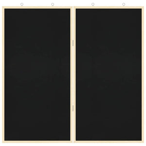 Πίνακας Ενημερώσεων 80 x 80 x 1.4 εκ. Μασίφ ξύλο πεύκου Μαύρο