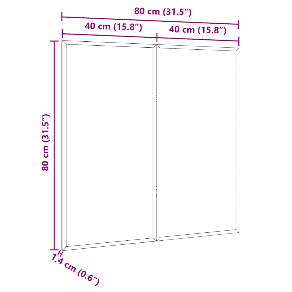 Πίνακας Ενημερώσεων Μαύρο 80 x 80 x 1.4 εκ. Μασίφ ξύλο πεύκου