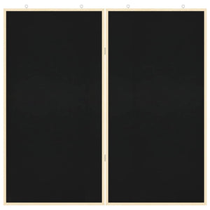 Πίνακας Ενημερώσεων Μαύρο 80 x 80 x 1.4 εκ. Μασίφ ξύλο πεύκου - Pakobazaar