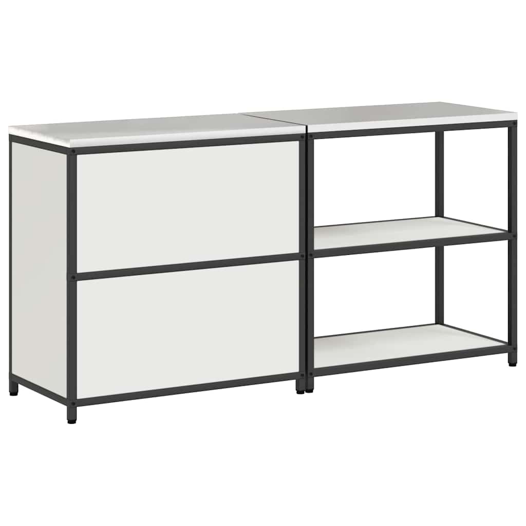 Σετ Αποθήκευσης Κουζίνας 2 pcs Λευκό Ψυχρής έλασης χάλυβας