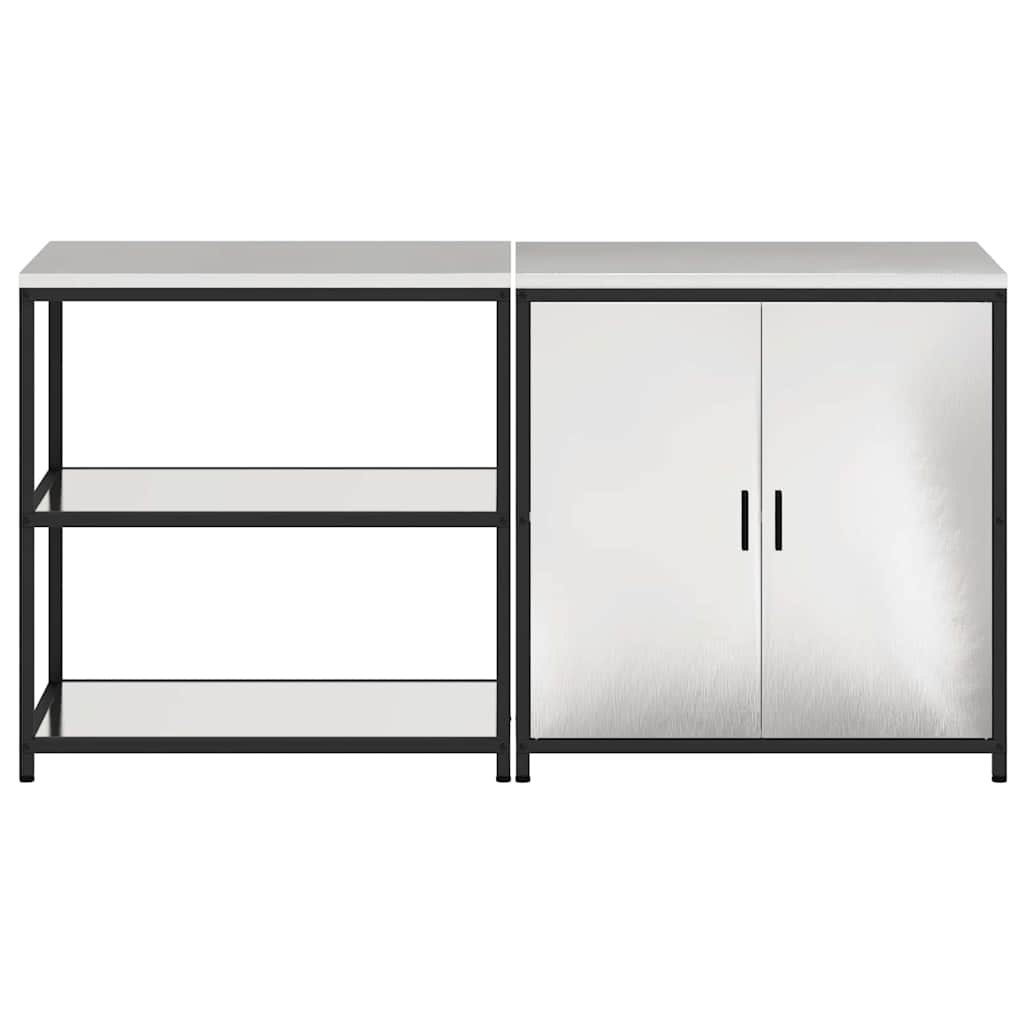 Σετ Αποθήκευσης Κουζίνας HATTEM 2 pcs Ασημί Ανοξείδωτο Ατσάλι