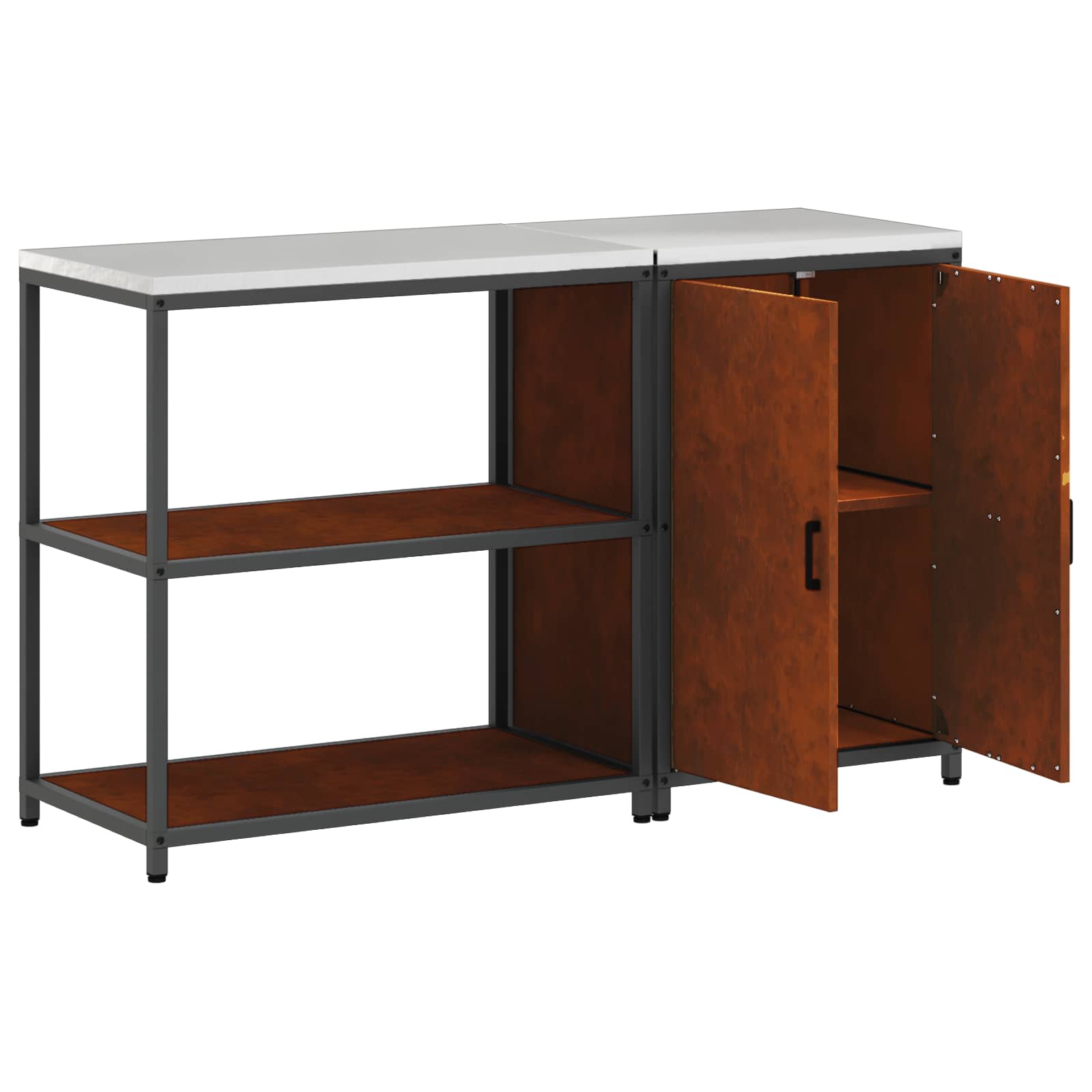Σετ Αποθήκευσης Κουζίνας HATTEM 2 pcs Σκ rusty Ατσάλι