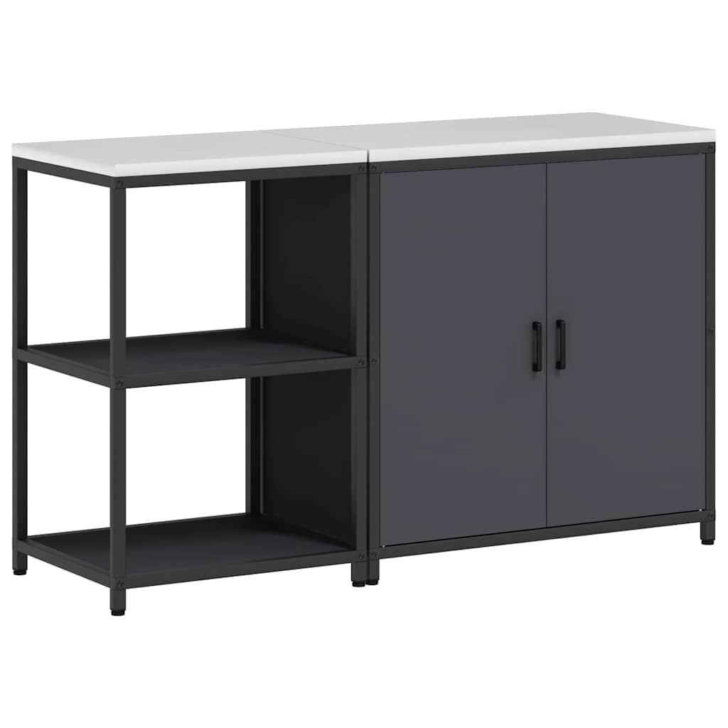 Σετ Αποθήκευσης Κουζίνας 2 pcs Ανθρακί Ψυχρής έλασης χάλυβας