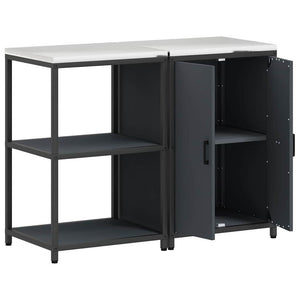 Σετ Αποθήκευσης Κουζίνας 2 pcs Ανθρακί Ψυχρής έλασης χάλυβας - Pakobazaar