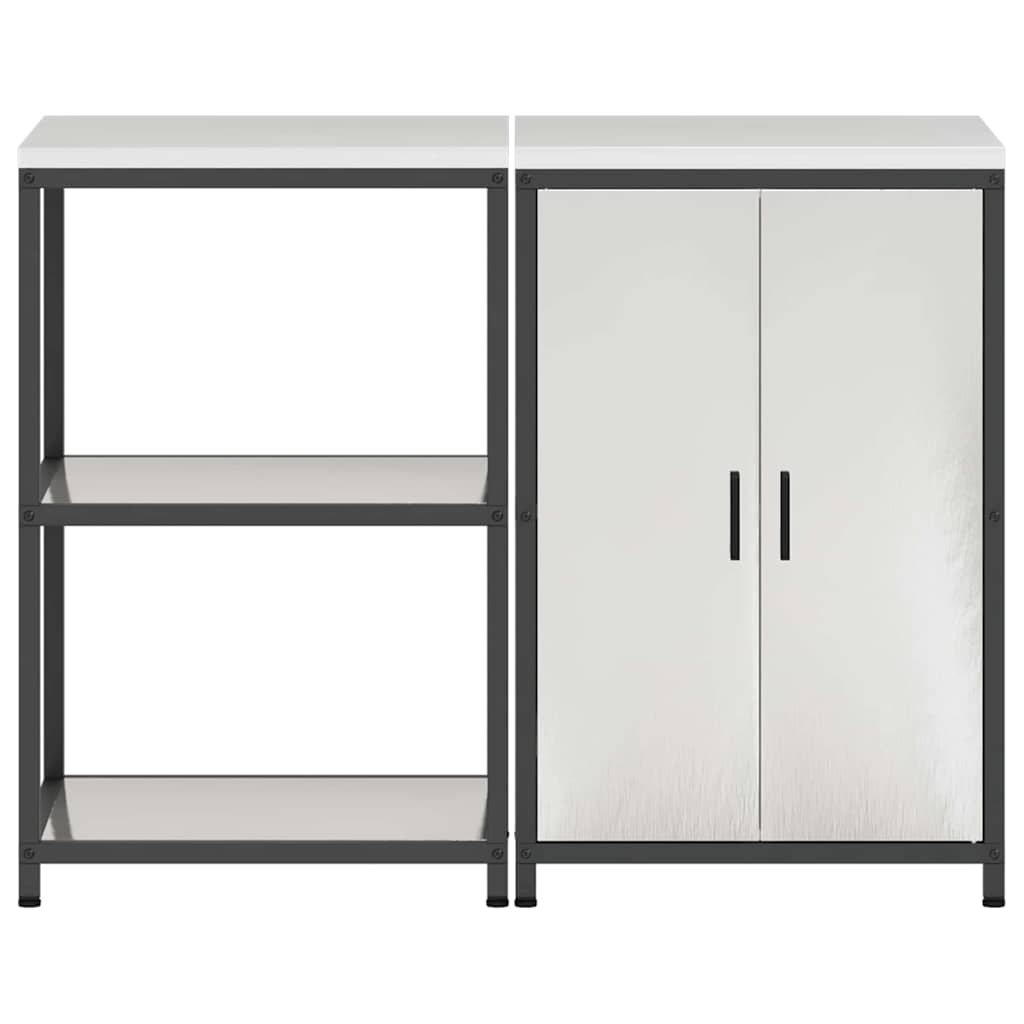 Σετ Αποθήκευσης Κουζίνας HATTEM 2 pcs Ασημί Ανοξείδωτο Ατσάλι