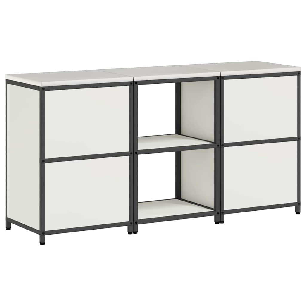 Σετ Αποθήκευσης Κουζίνας 3 pcs Λευκό Ψυχρής έλασης χάλυβας