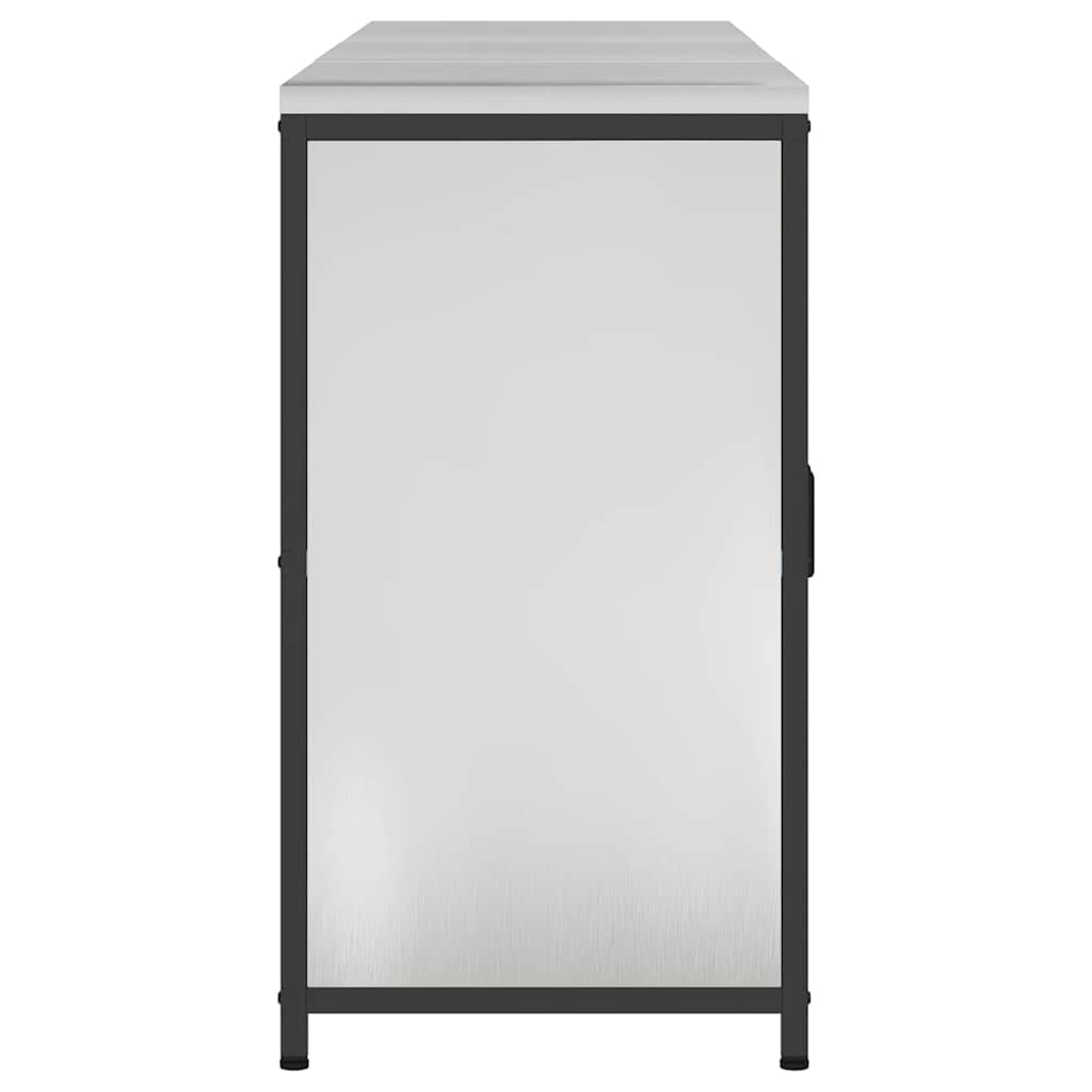 Σετ Αποθήκευσης Κουζίνας με ράφι 3 pcs Ασημί Ανοξείδωτο ατσάλι