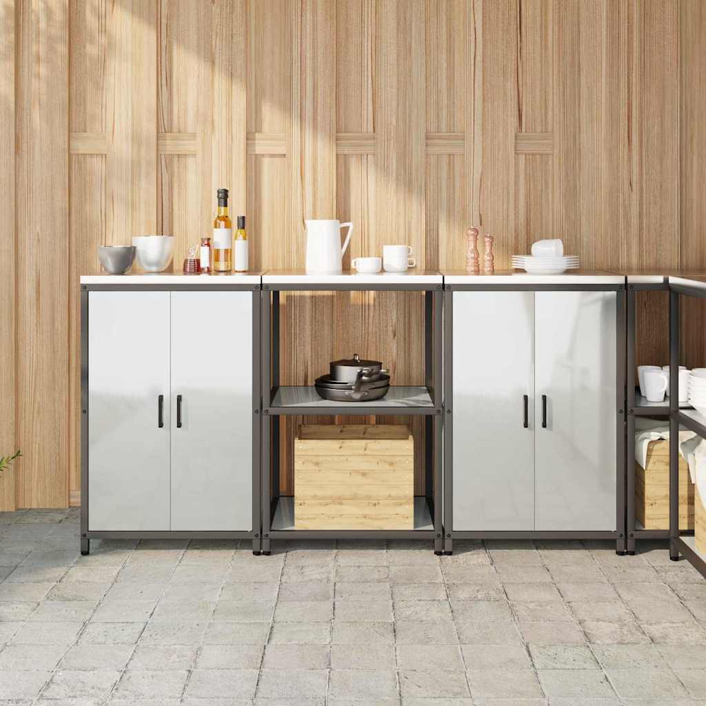 Σετ Αποθήκευσης Κουζίνας 3 pcs Ασημί Επικαλυμμένος Χάλυβας